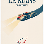 Rennstrecke Poster Le Mans – Kunstdruck Design