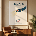 Rennstrecke Poster Le Mans – Poster im Wohnzimmer